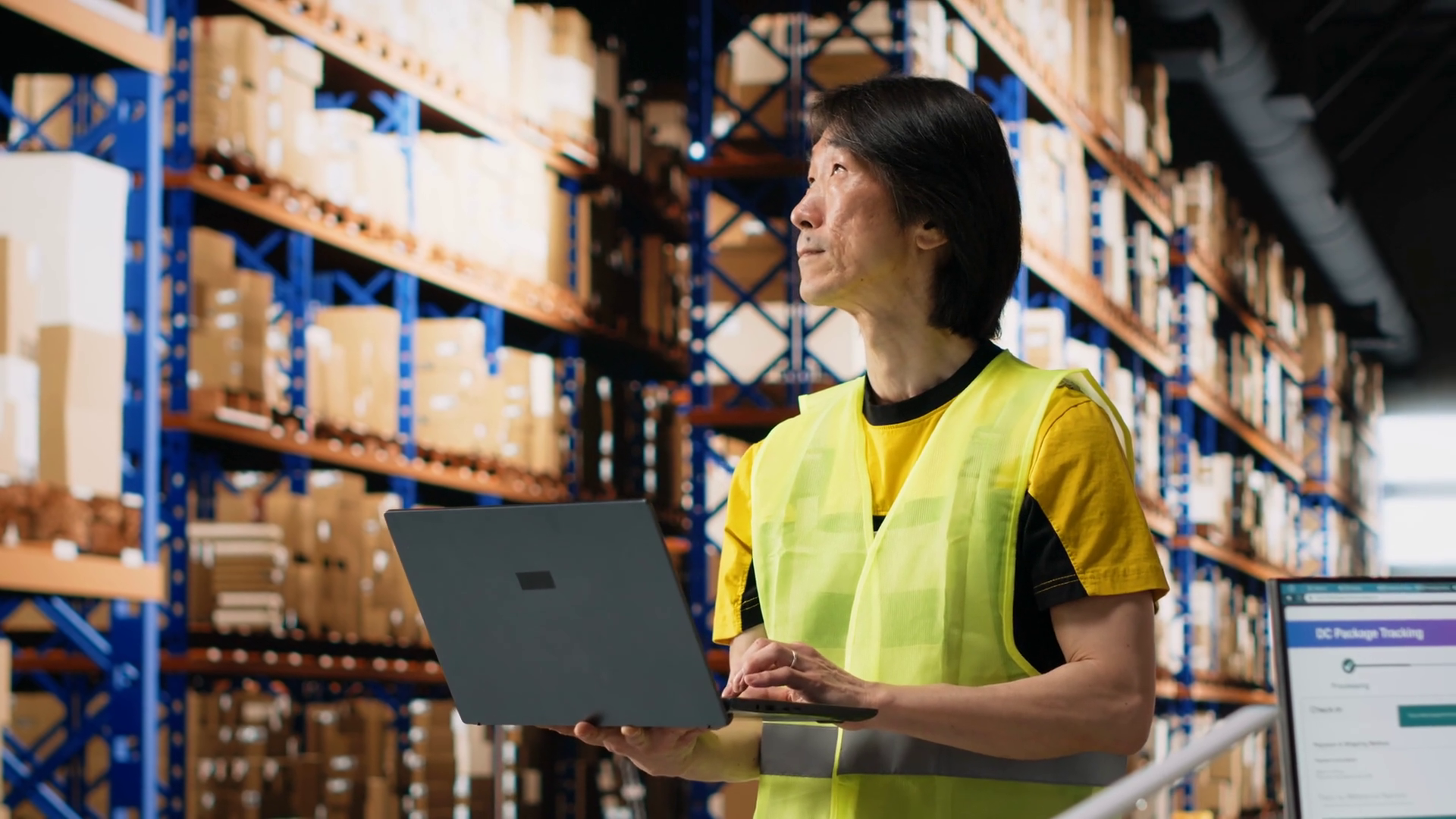 Multiethnic Staff Processing E-commerce Stock Footage SBV-352487880 ...