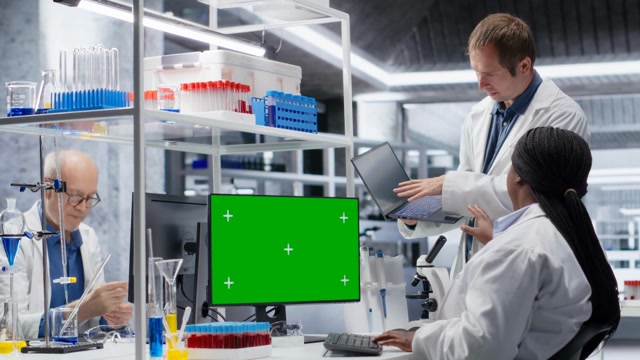 Computer Green Screen | Medical stock footage - Storyblocks