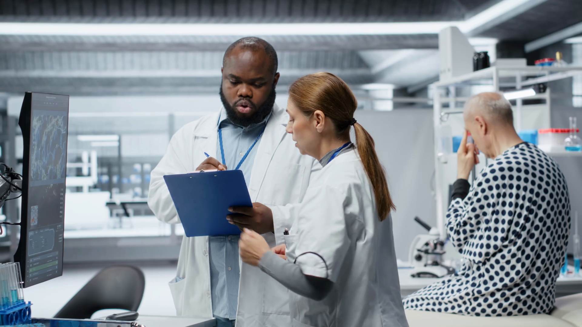 Medical Researchers Performing Clinical Stock Footage SBV-352978684 ...
