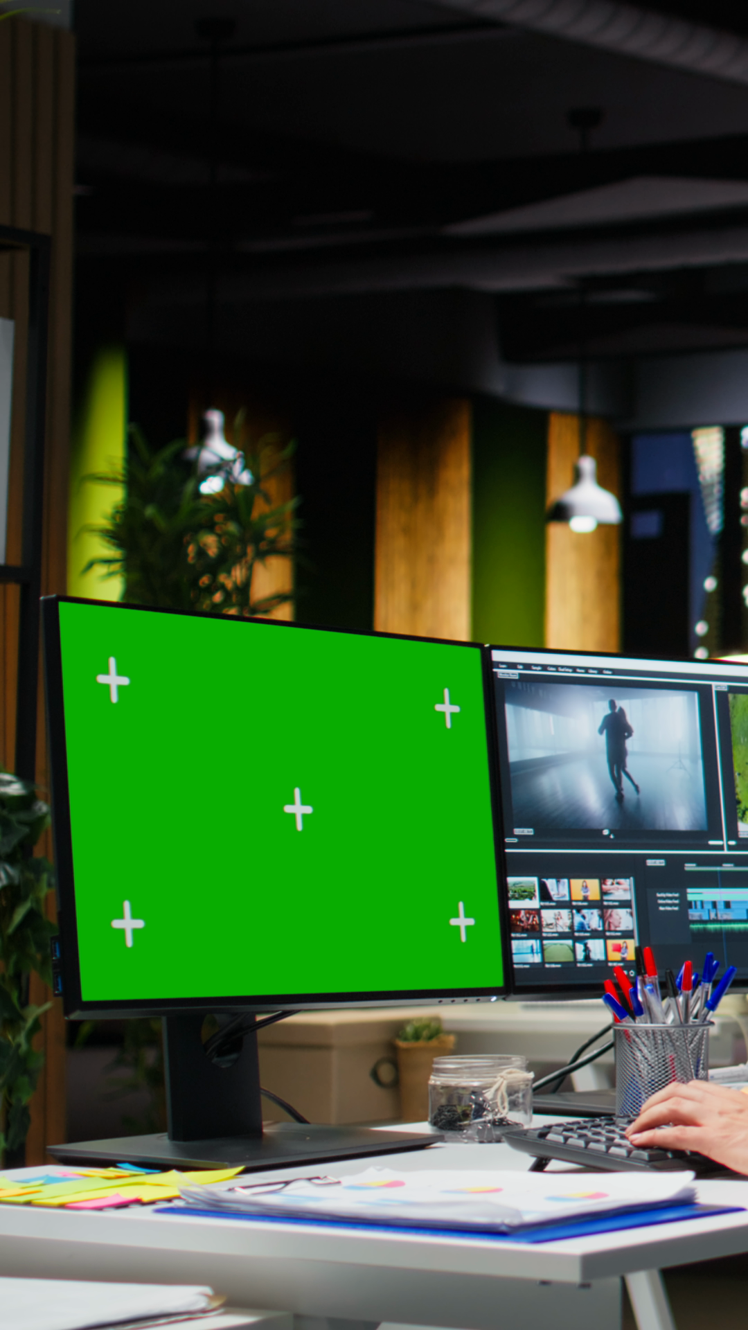 Vertical Video Green Screen With Skilled Stock Footage SBV-353184546 ...