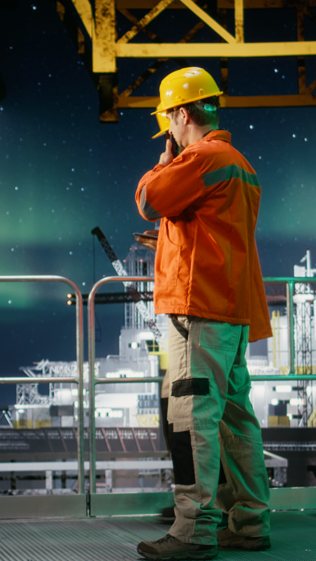 Vertical Video Offshore Engineer Stock Footage SBV-353257537 - Storyblocks
