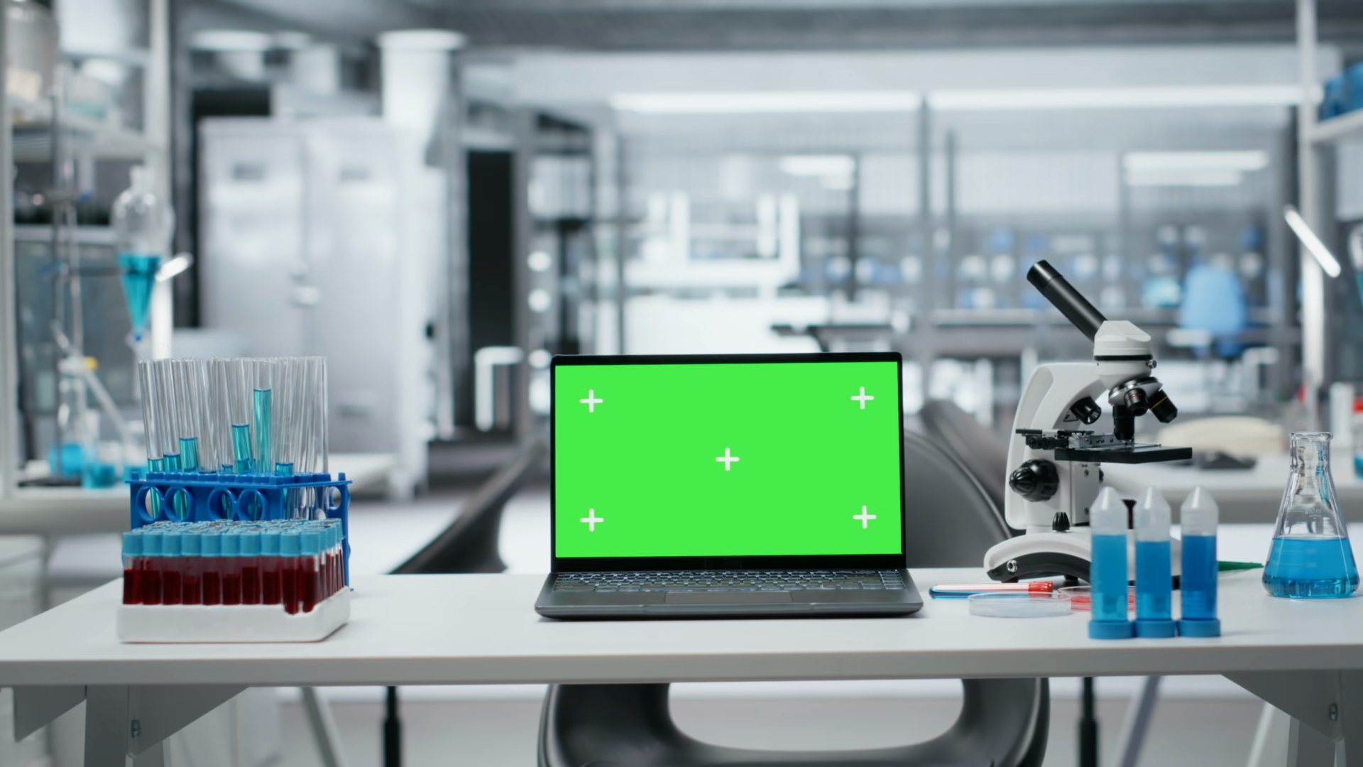 Green Screen Laptop Scientific Gear In Stock Footage SBV-353755435 ...