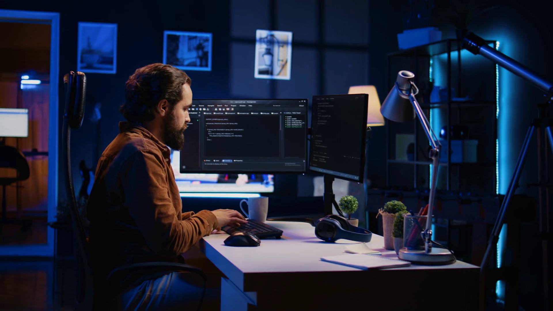 Stressed Engineer Feeling Pressed Deadline Stock Footage SBV-348844495 ...