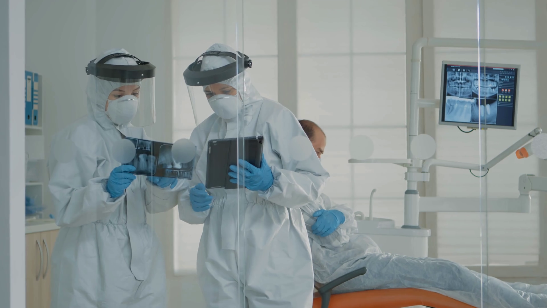 Dentist Assistant Examining X Ray Tablet At Stock Footage SBV346618837 Storyblocks