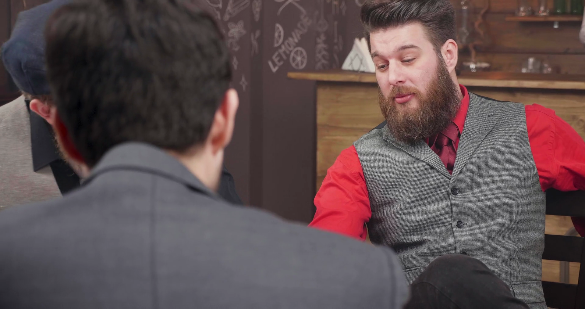 Gentleman Telling Story To Team Members Man Stock Footage SBV-333152950 ...