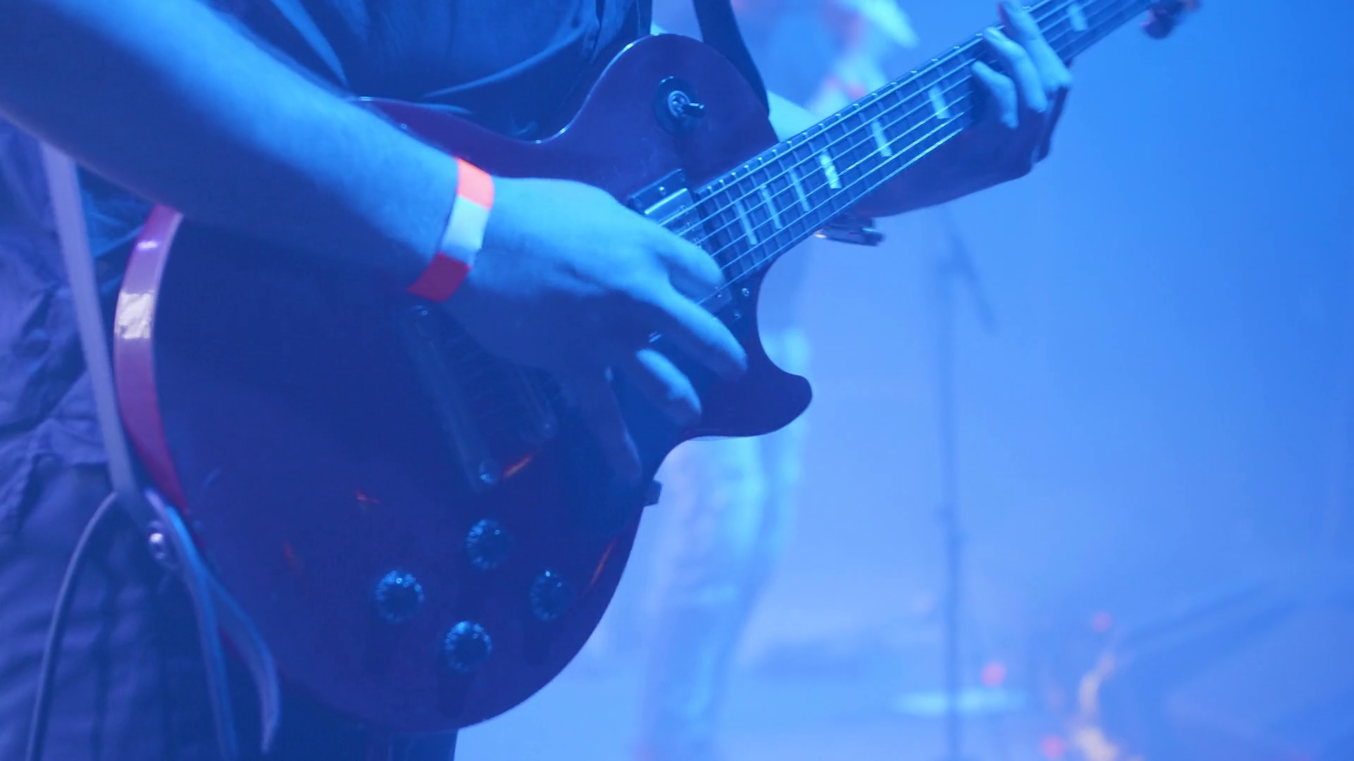 Rock Guitarist In Front Of Crowd At Music Stock Footage SBV334024549