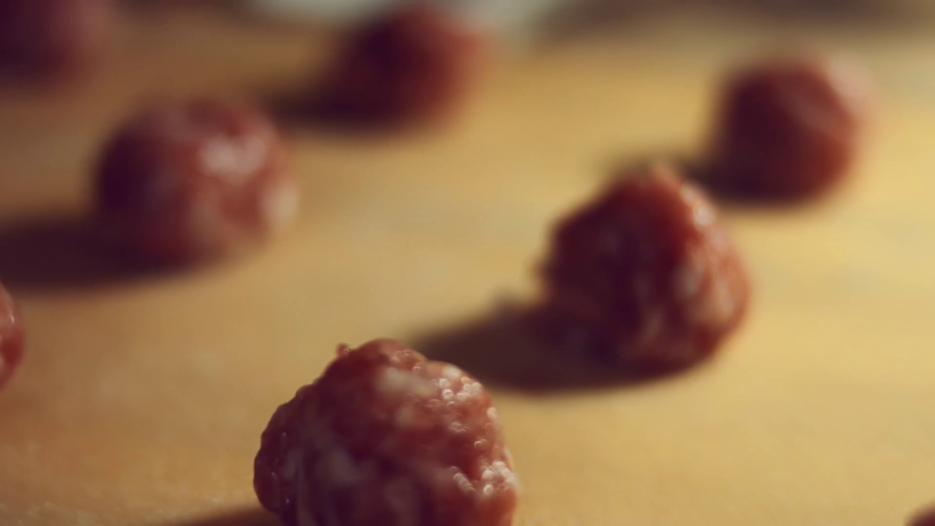 Closeup Of Woman's Hands Covering Meat Stock Footage SBV347565282