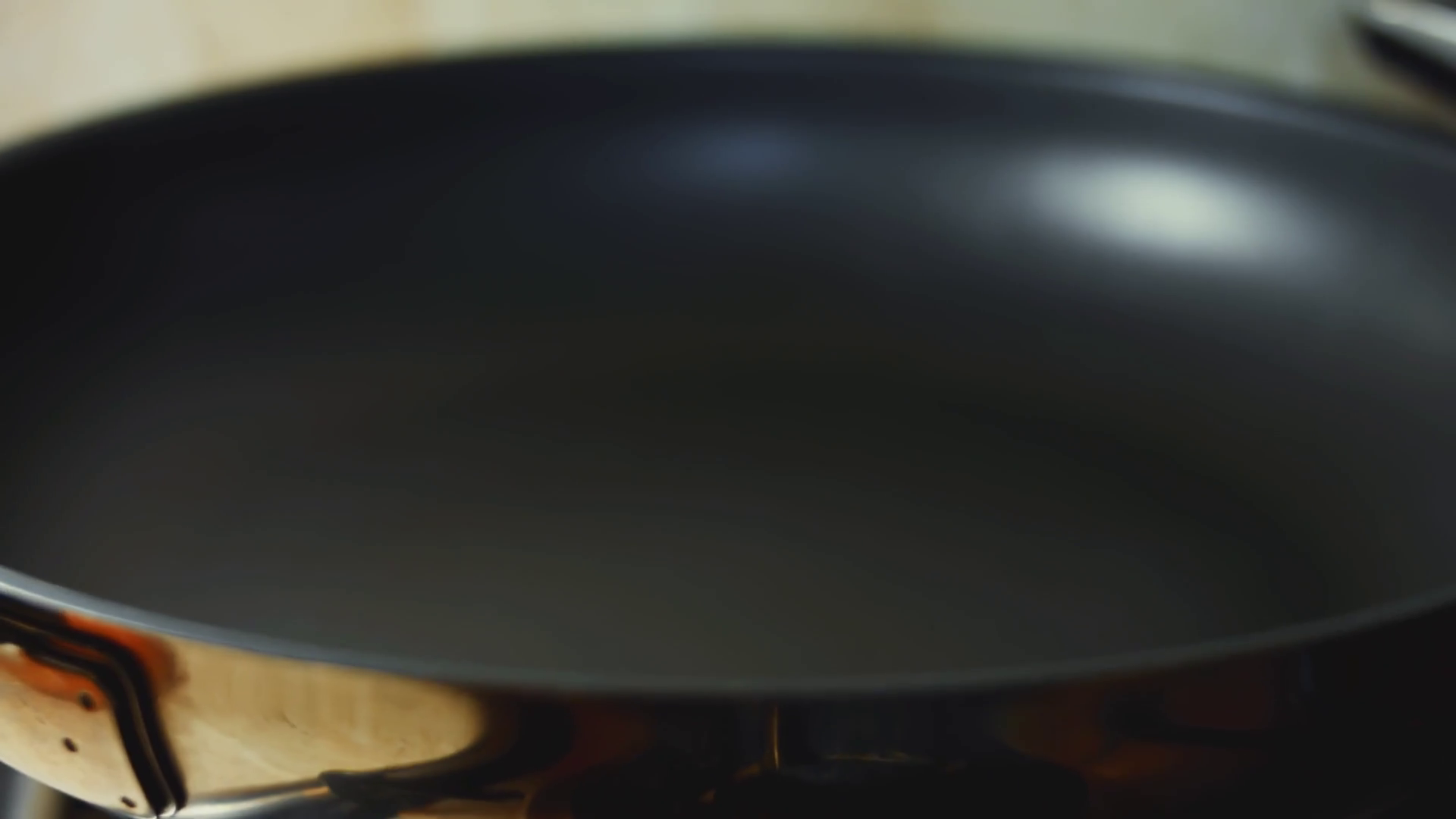 Spreading Red Pancake Batter In Round Moves Stock Footage SBV347566269