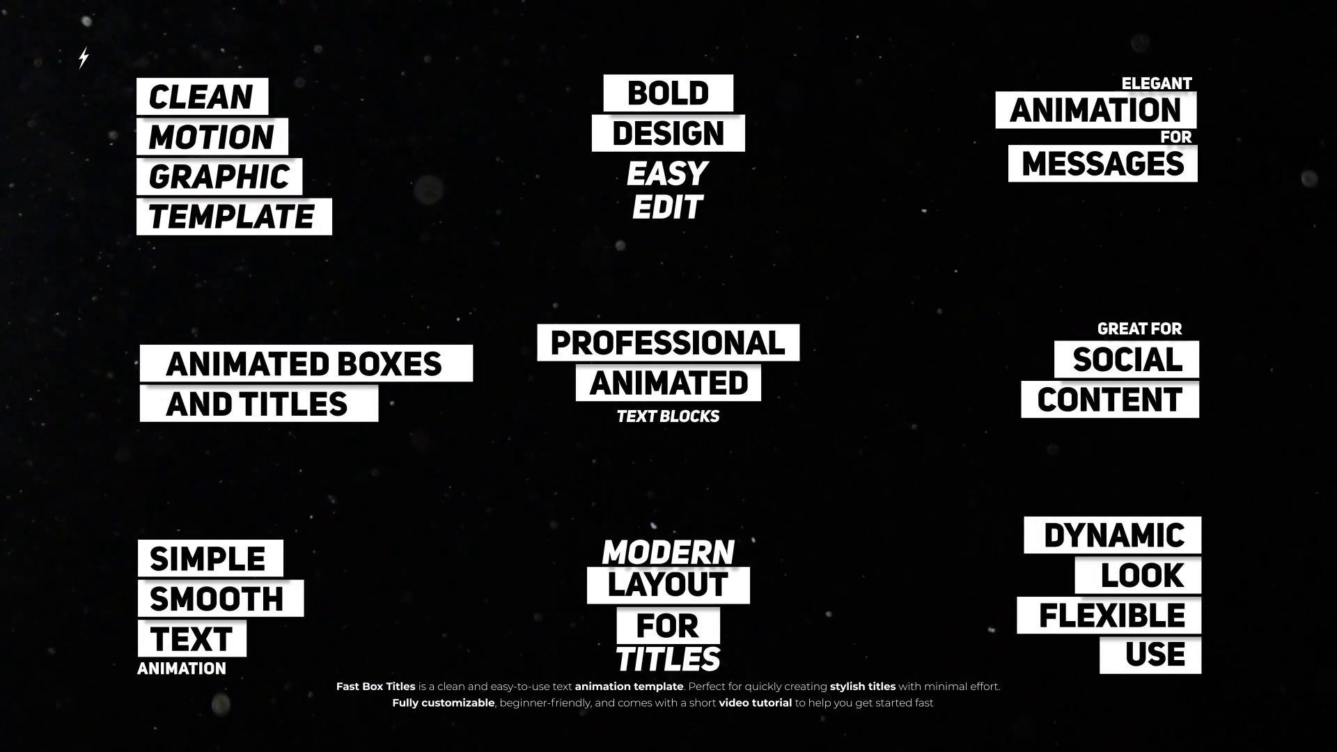 AE Template: Fast Box Titles| Effects SBV-352383475 - Storyblocks