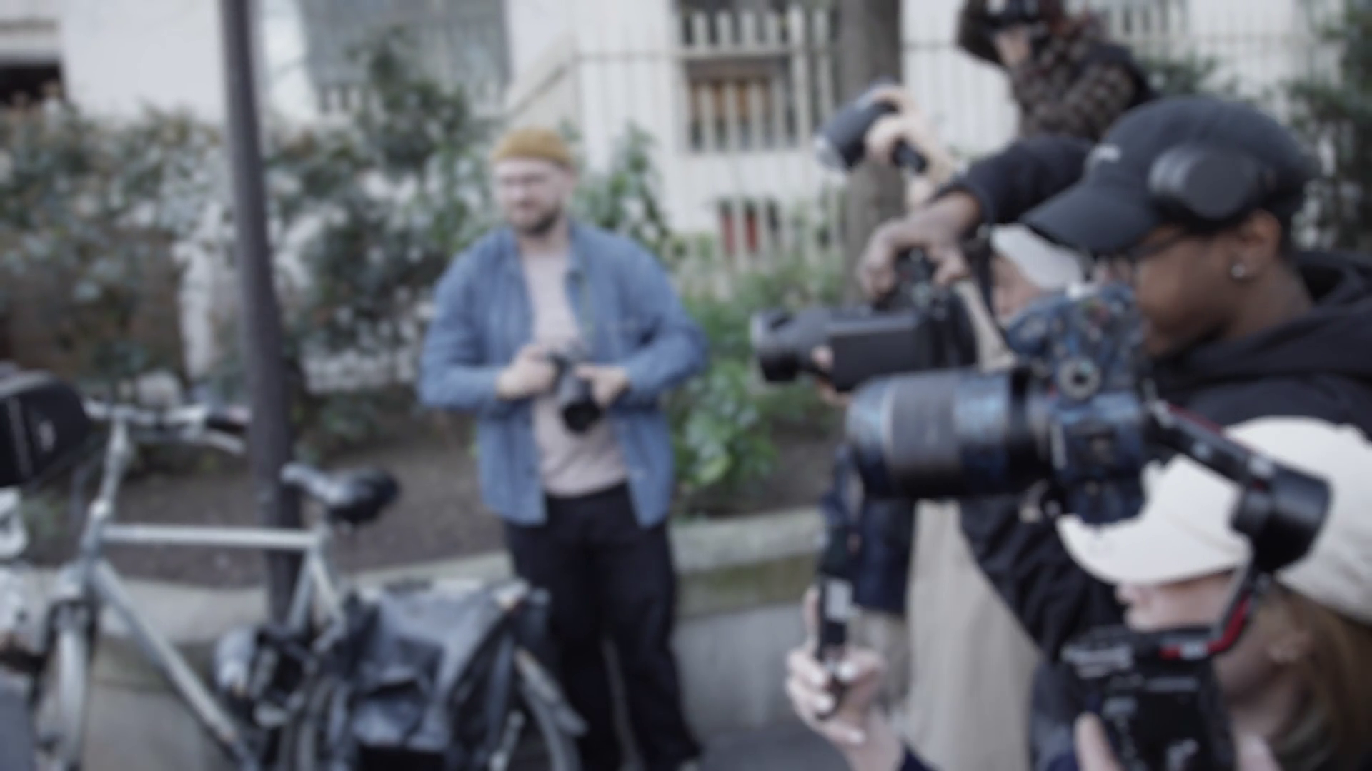 Paparazzi Photographing Celebrities Arriving Stock Footage SBV ...