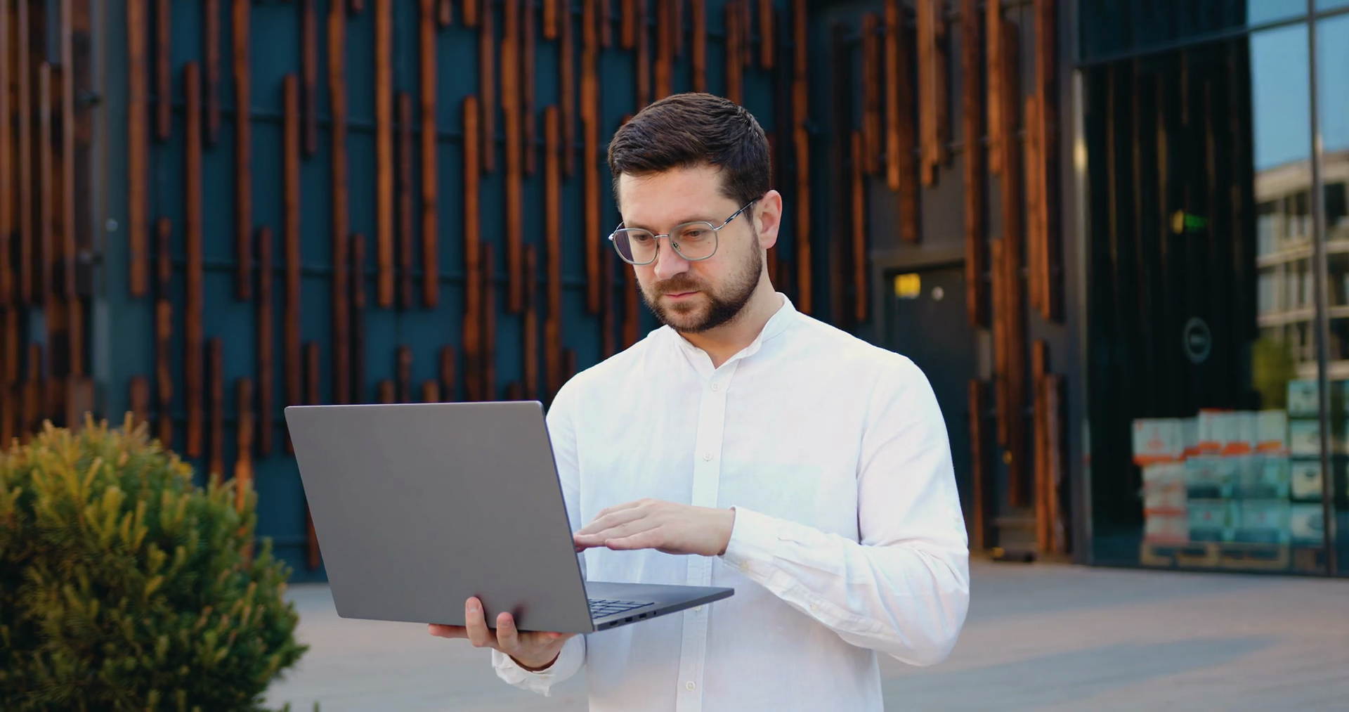 Focused Young Successful Businessman Working Stock Footage SBV ...