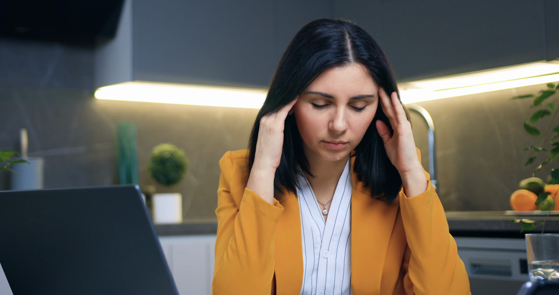Woman Sitting Near Computer Different Stock Footage SBV-351771766 ...