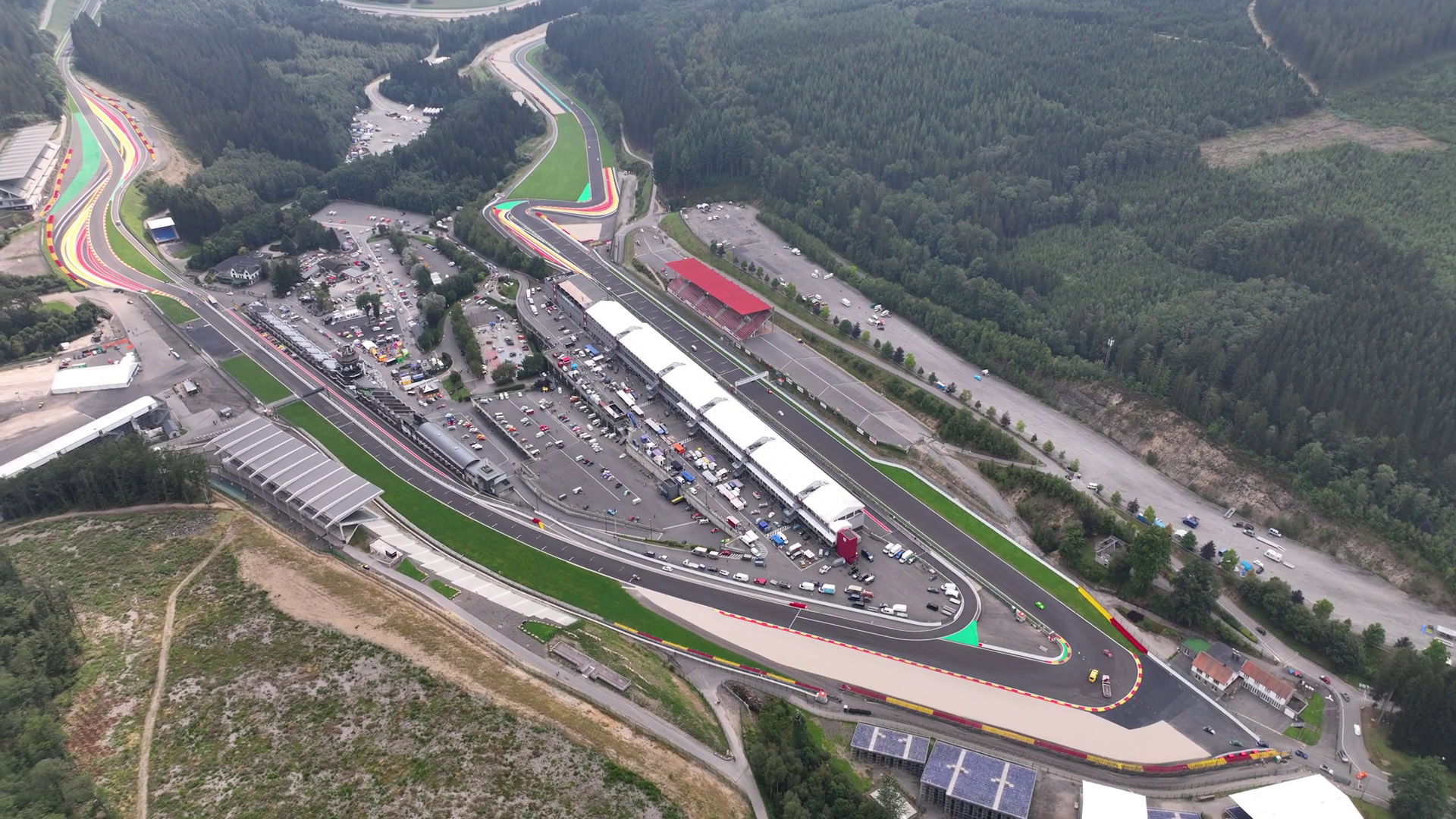 Spa Race Track Motor Sports Circuit In Stock Footage SBV-351718319 ...
