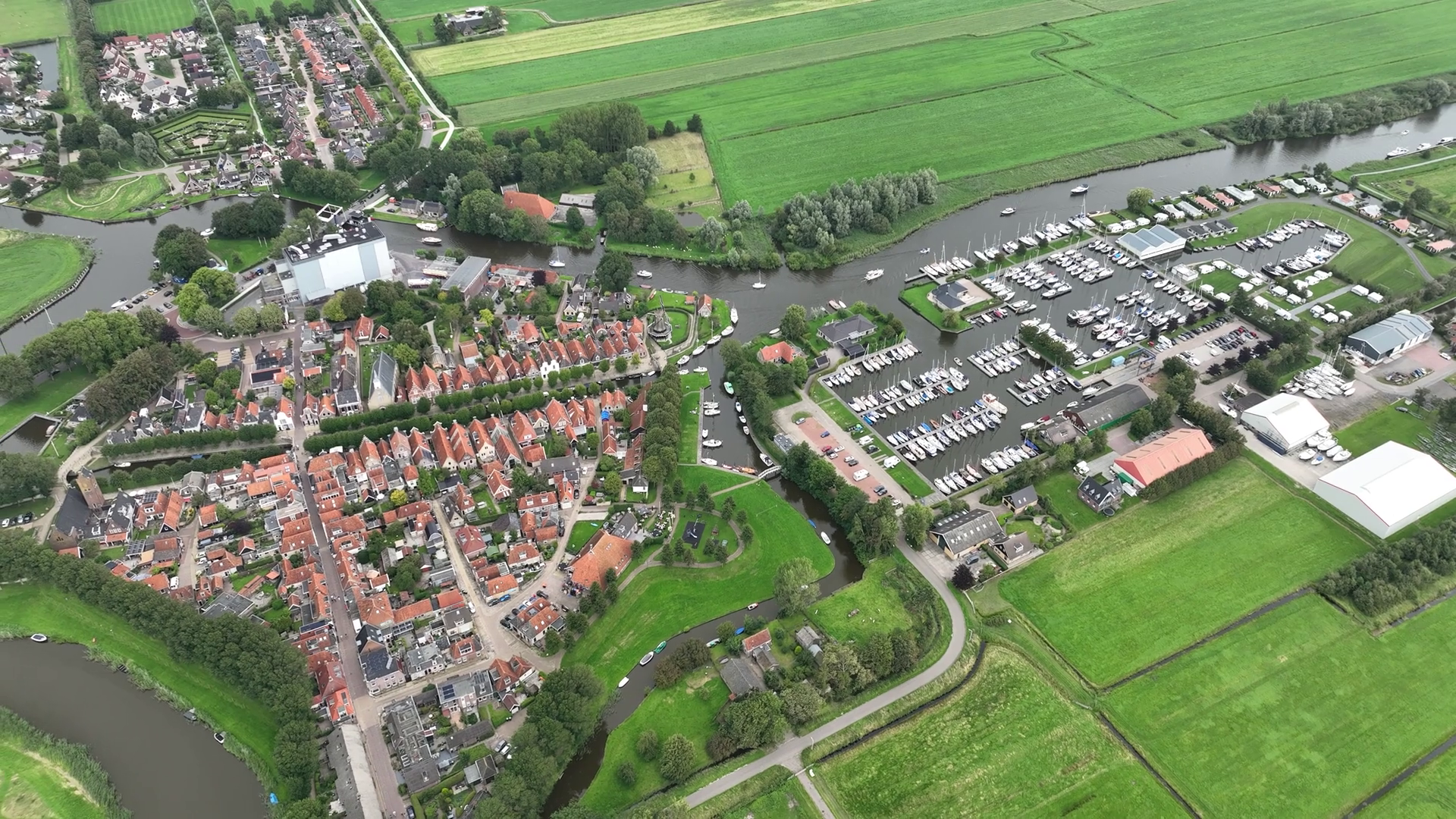 Aerial Drone View Of Old Fortified Historic Stock Footage SBV-348500896 ...