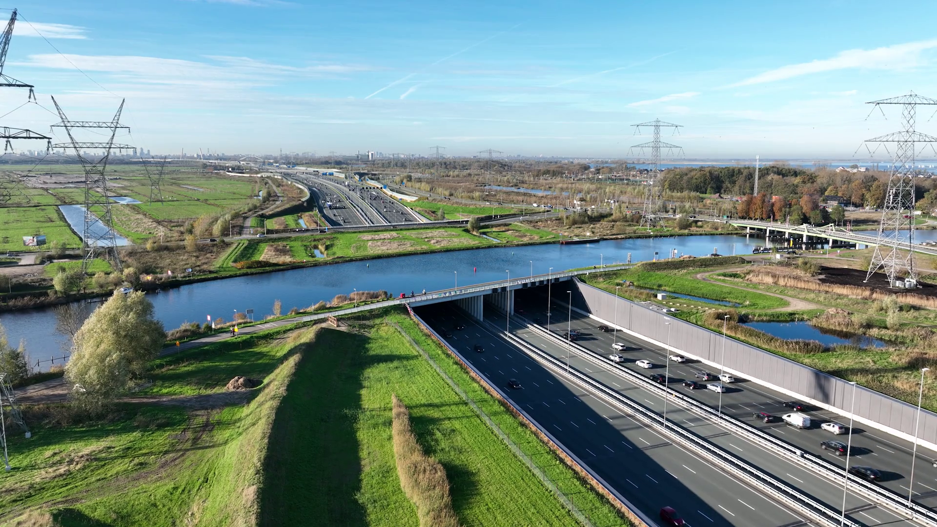 Aerial View Of Watercourse Infrastructure - Stock Footage SBV-348693547 ...