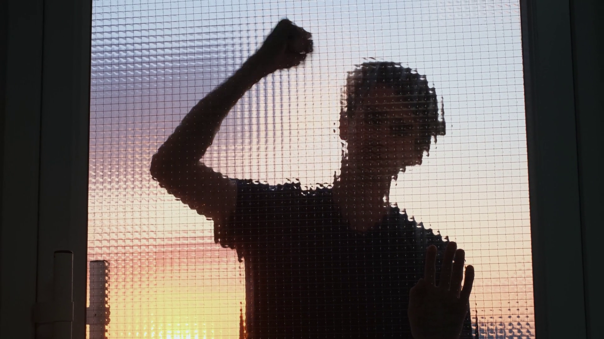 A Young Man Persistently Knocks On Door Of Stock Footage SBV-348984311 ...