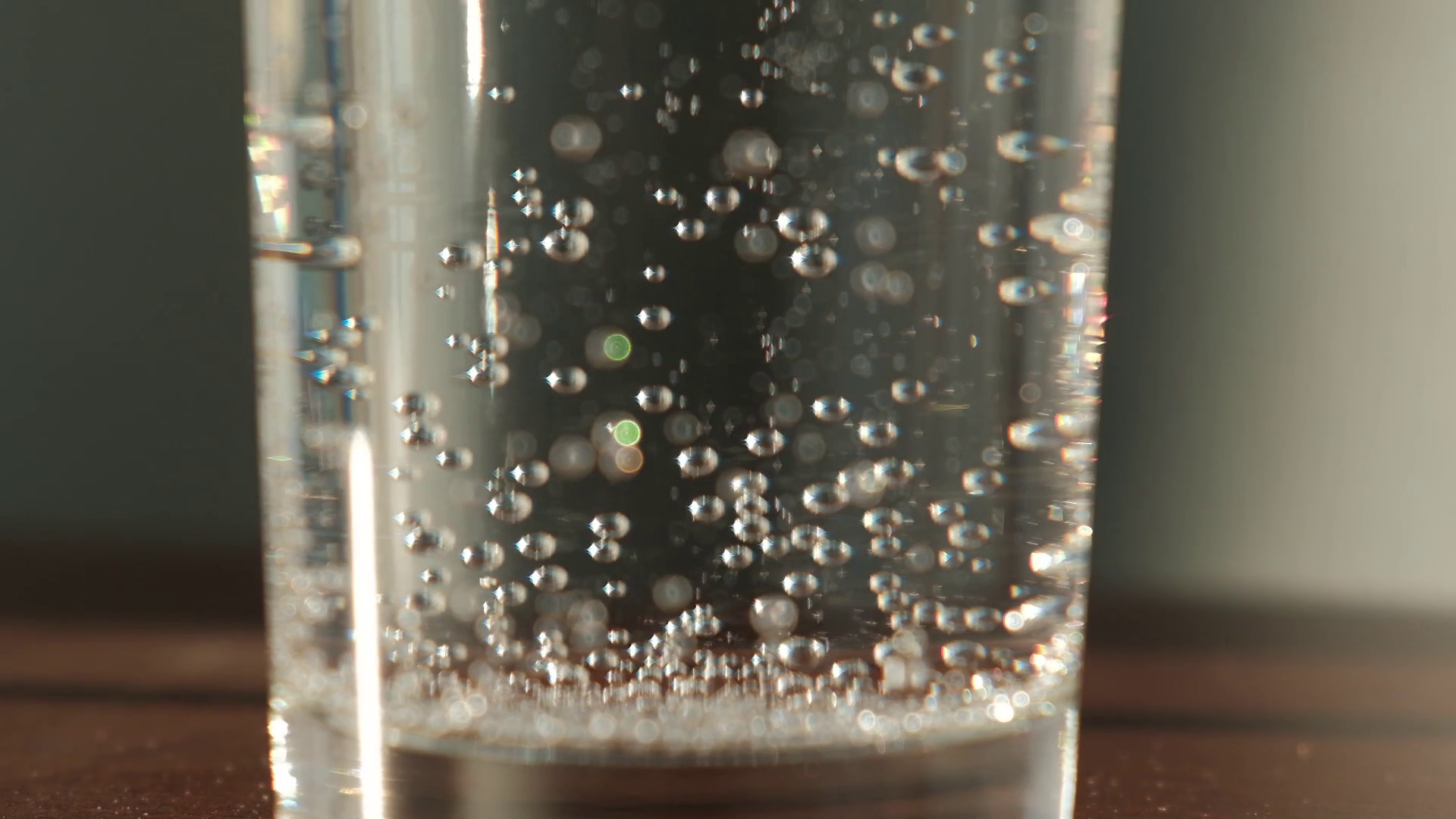 Bubbles in sparkling water, close up Stock Video Footage 0011 SBV