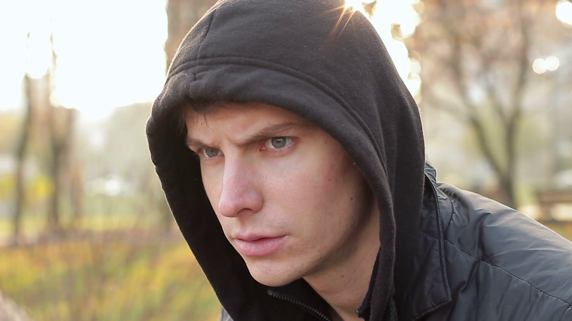 Young Man Looking At Camera With Hatred Stock Footage SBV-318974124 -  Storyblocks