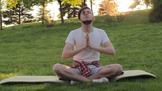 Peaceful meditation in a serene natural setting