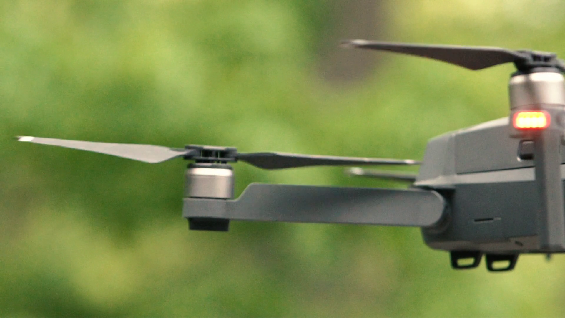 A Drone's Rotor Blades Spin In Extreme Slow Stock Footage SBV324626169