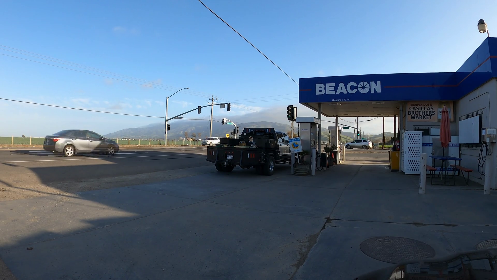 Timelapse Of Traffic Passing Beacon Gas Stock Footage SBV348412474