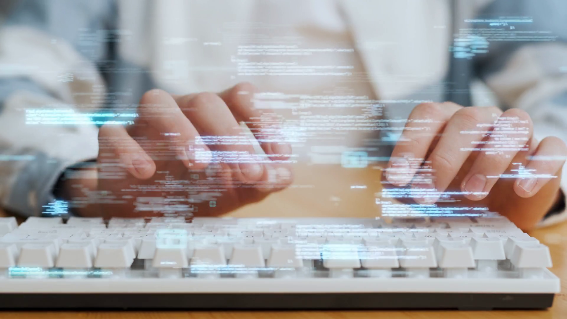 Young Person Typing Programming Code On Stock Footage SBV-348545167 ...