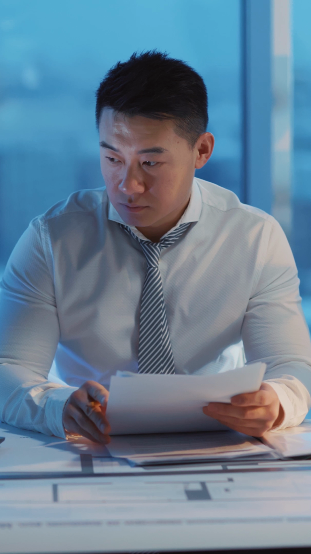 A Dedicated Professional Man Is Laboring Stock Footage SBV-353109108 ...