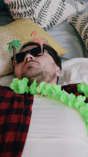 Enjoying a Relaxing Time Filled with Fun, Tropical Vibes, and Stylish Sunglasses