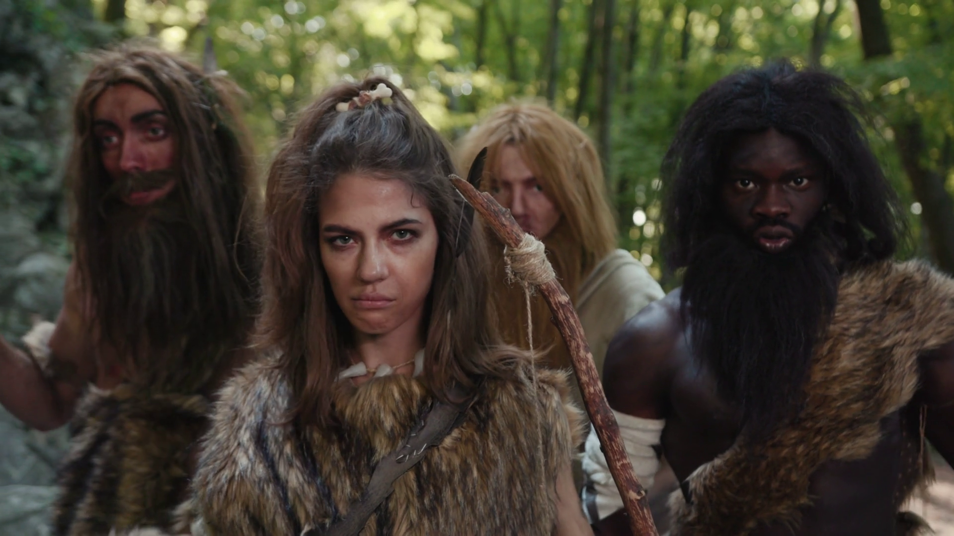 Tribal Warriors In Nature Primitive Stock Footage SBV-351962846 ...