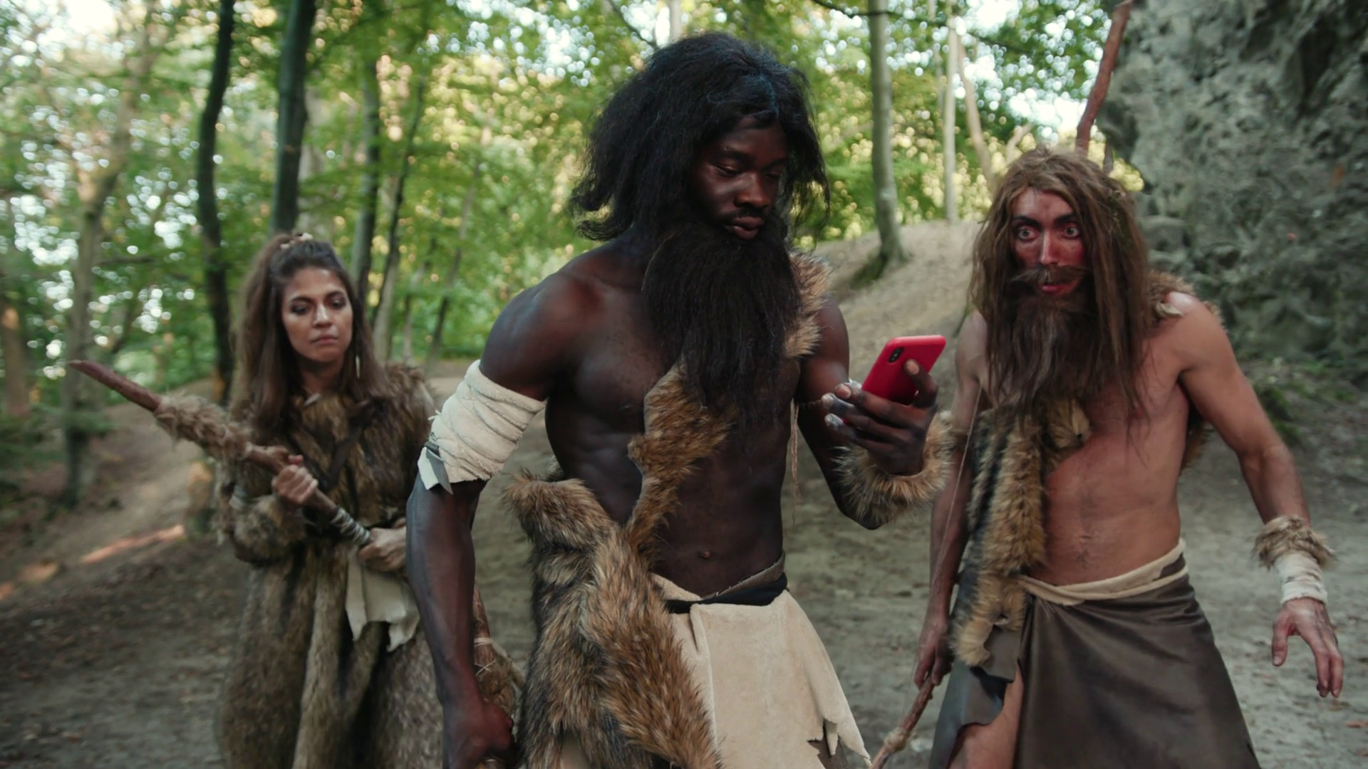 Exploring Lives Of Prehistoric Humans In Stock Footage SBV-351914247 ...