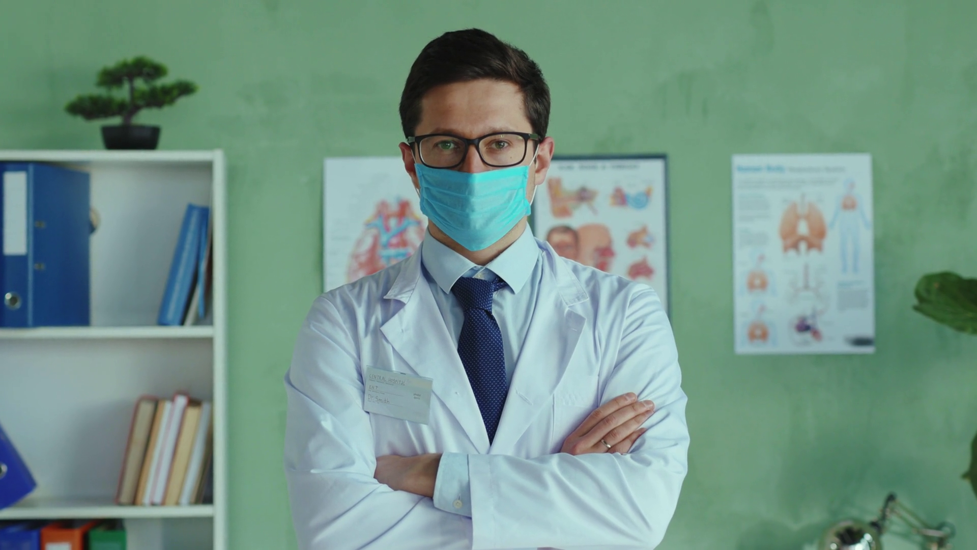 Young Professional Doctor Wearing Making Stock Footage SBV-351962241 ...
