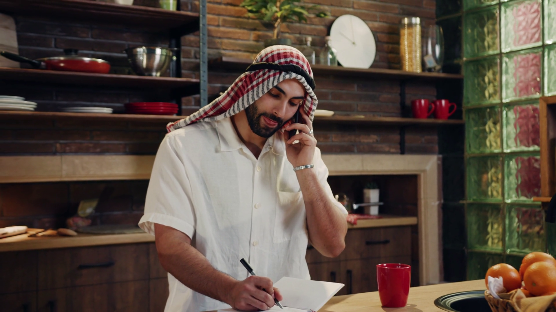 Portrait Handsome Arabic Young Male Use Stock Footage SBV-351920367 ...