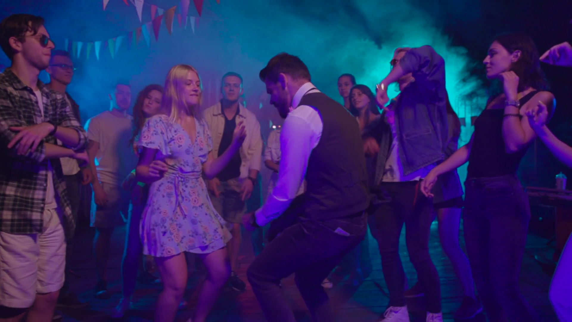 A Lively Party In Dim Room With Vibrant Stock Footage SBV-351969442 ...
