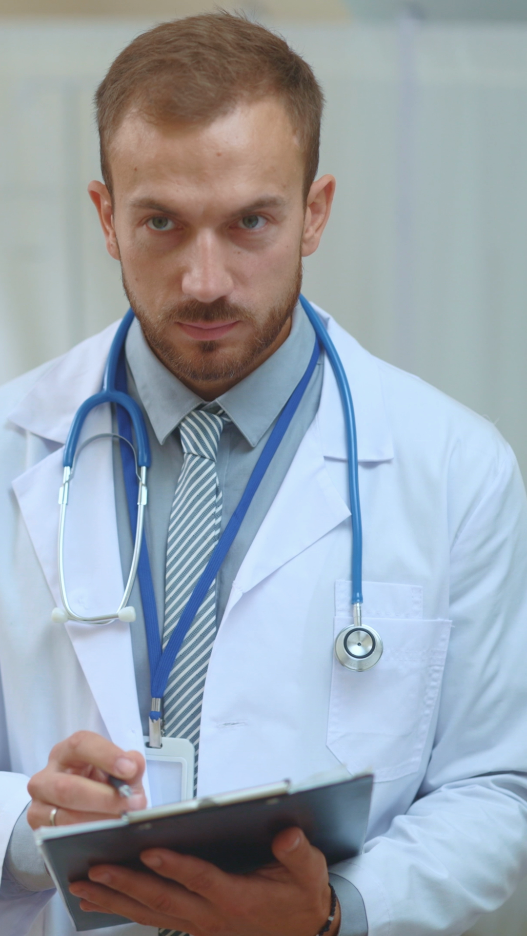 A Professional Doctor Diligently Writing Stock Footage SBV-353091831 ...