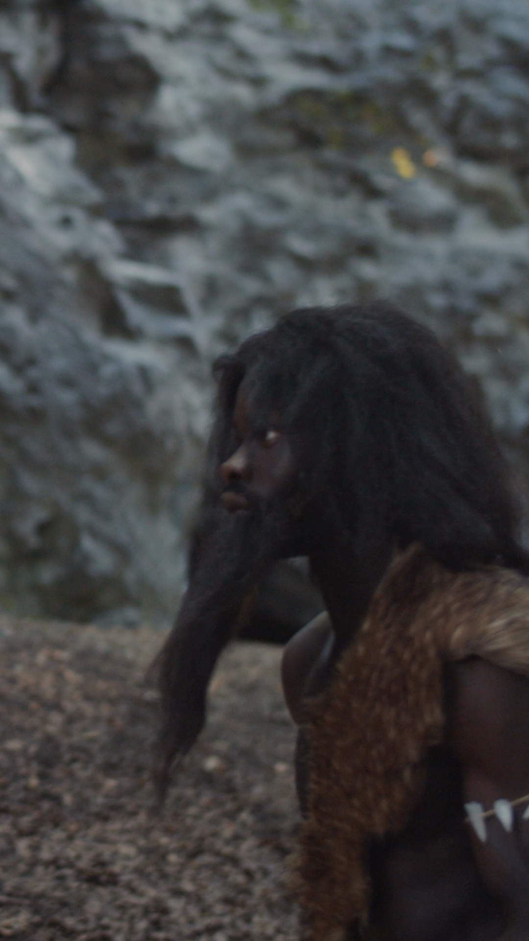 The Primitive Human Figure Depicts Existence Stock Footage SBV ...