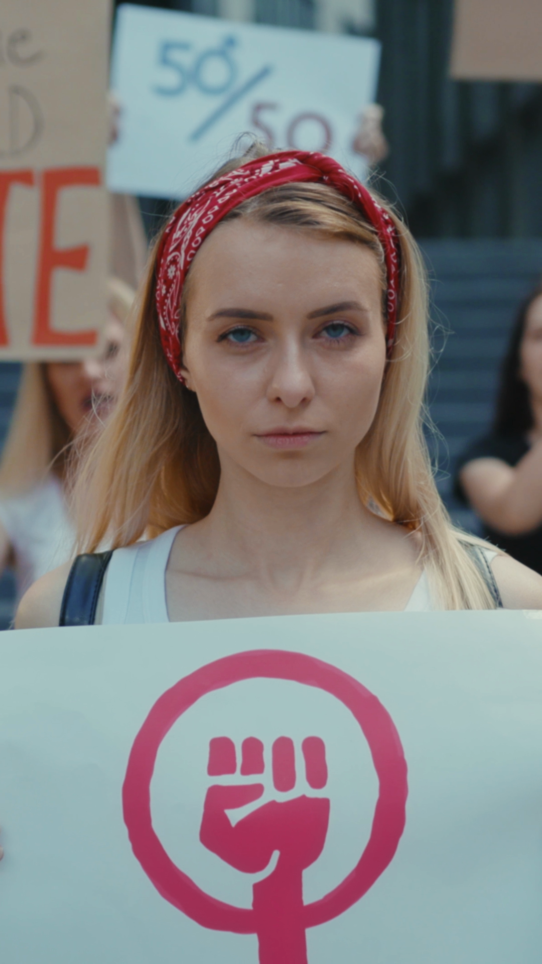 A Protestor Passionately Expressing Beliefs Stock Footage SBV-353105085 ...