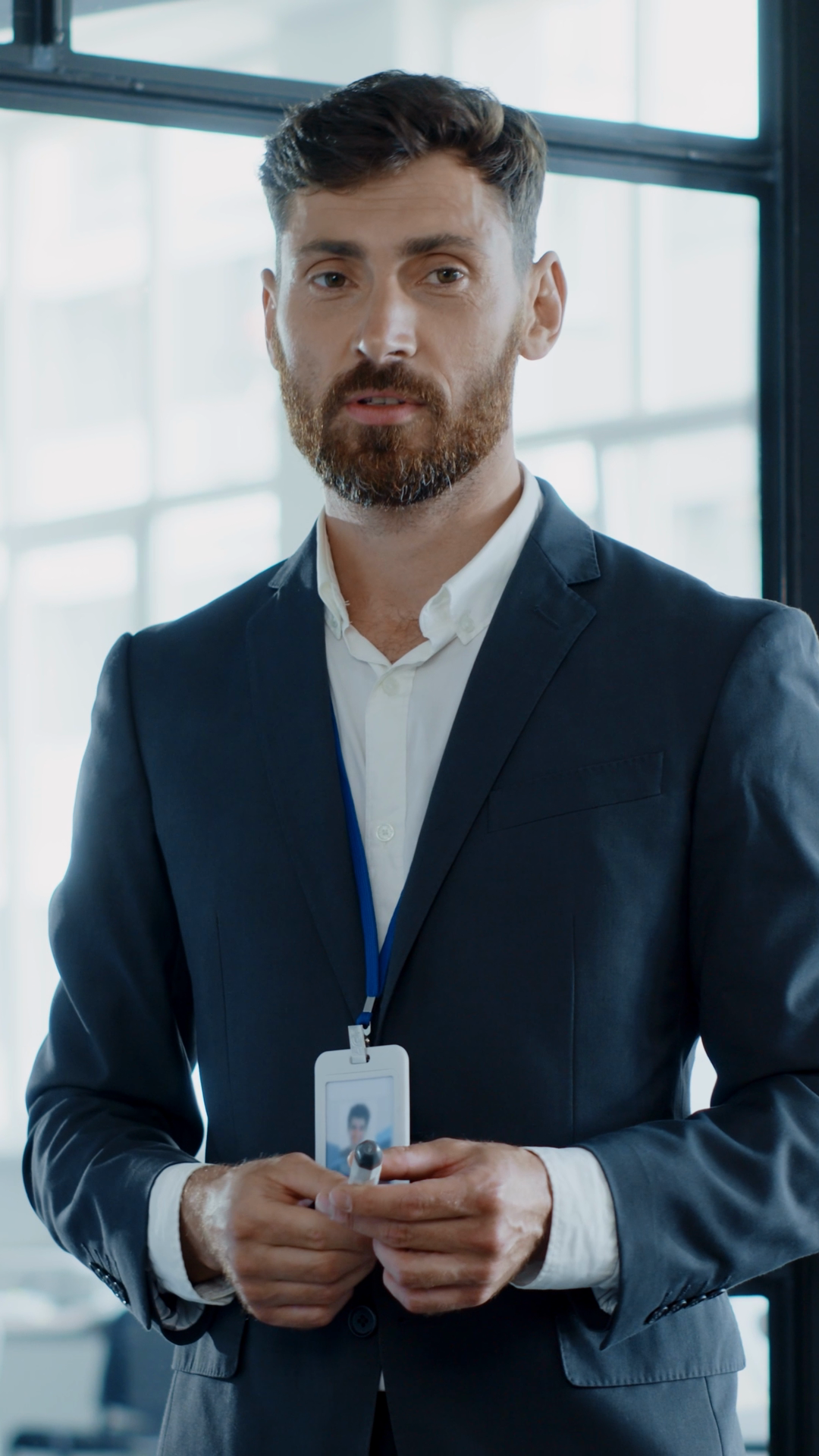 A Business Professional Working In Modern Stock Footage SBV-353092597 ...