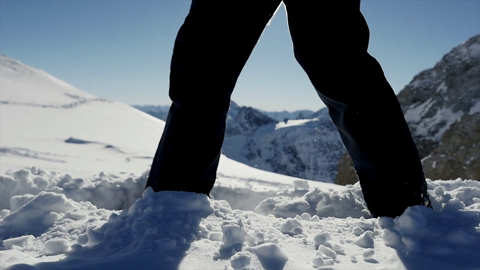 Hiker On Alpine Adventure Hiking In Deep Stock Footage SBV348395737