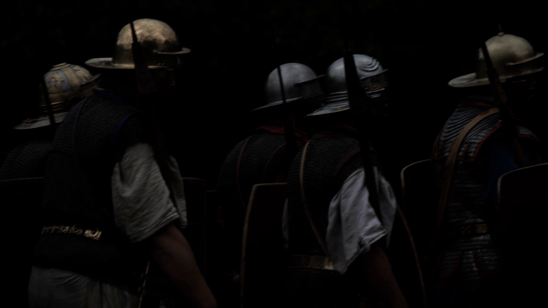 Men In Costumes Marching To War Soldiers On Stock Footage SBV-348591803 ...