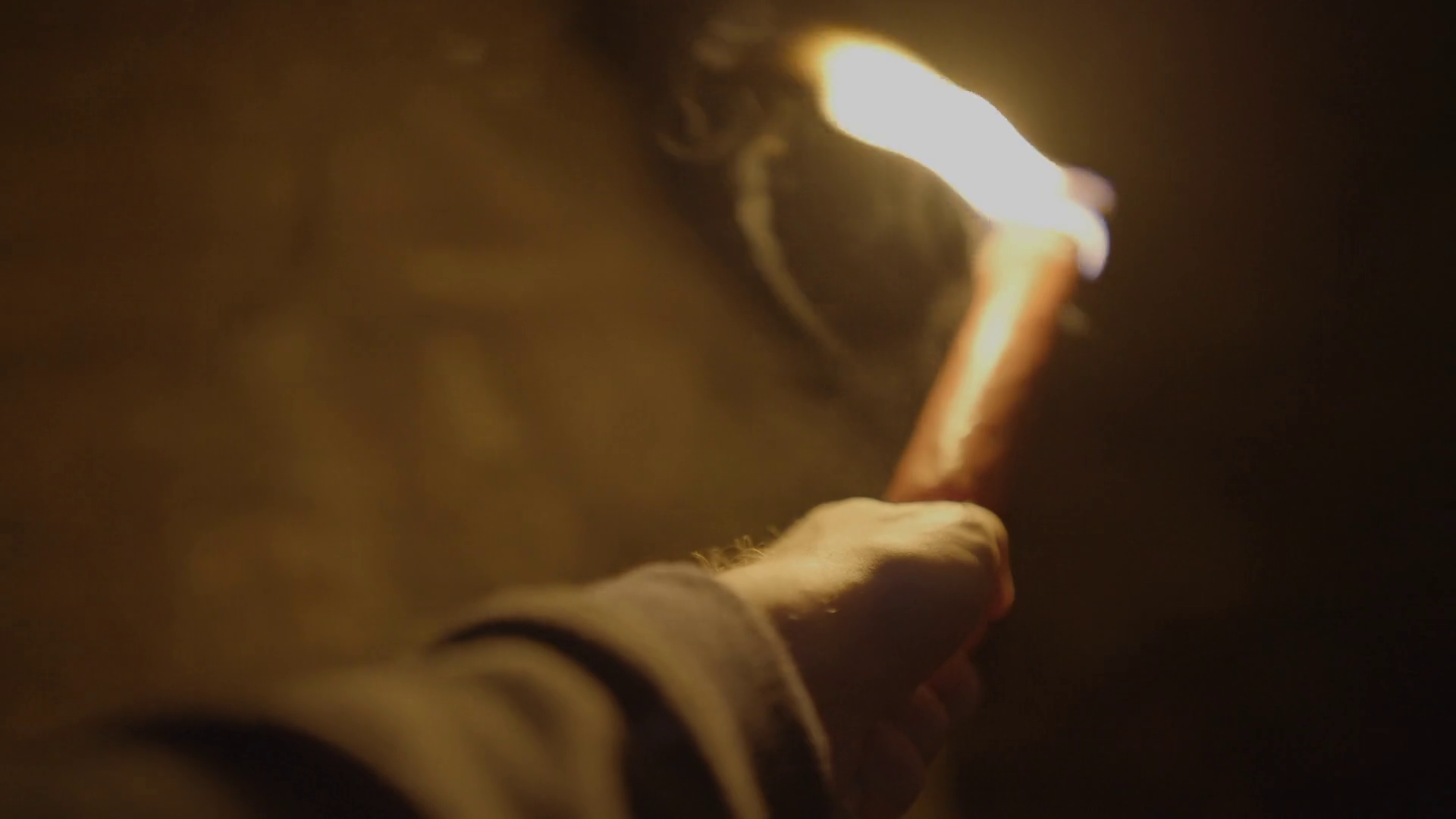 Person Holding Flaming Burning Torch Light Stock Footage SBV-348538381 ...