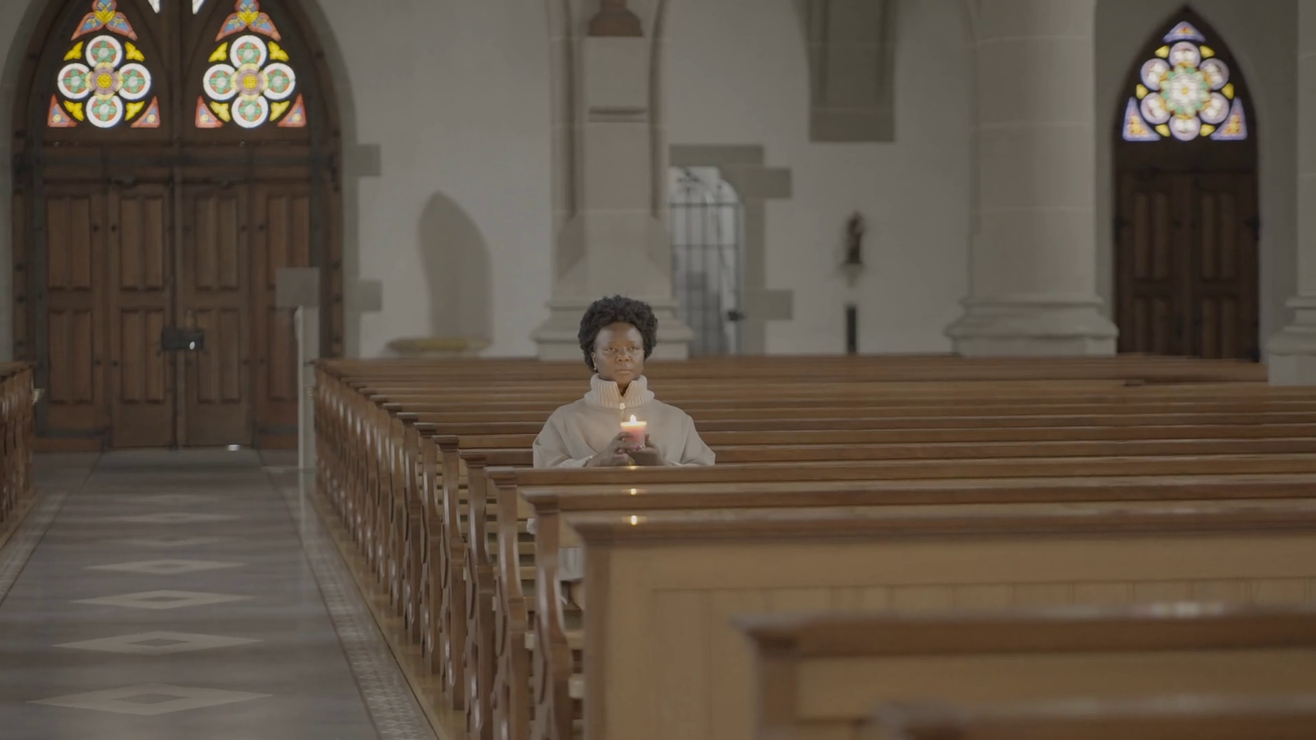 Lonely Sad Faithful Young African Female Stock Footage SBV-347699547 ...