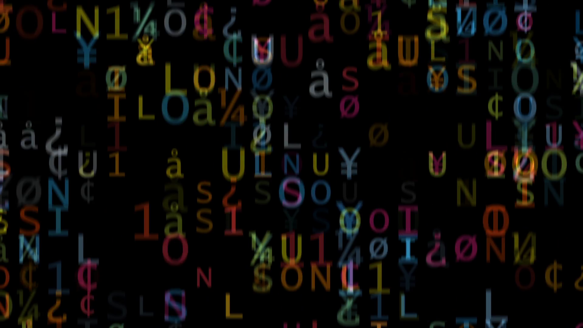 Colorful Flashing Letters On Black Background Stock Footage SBV ...