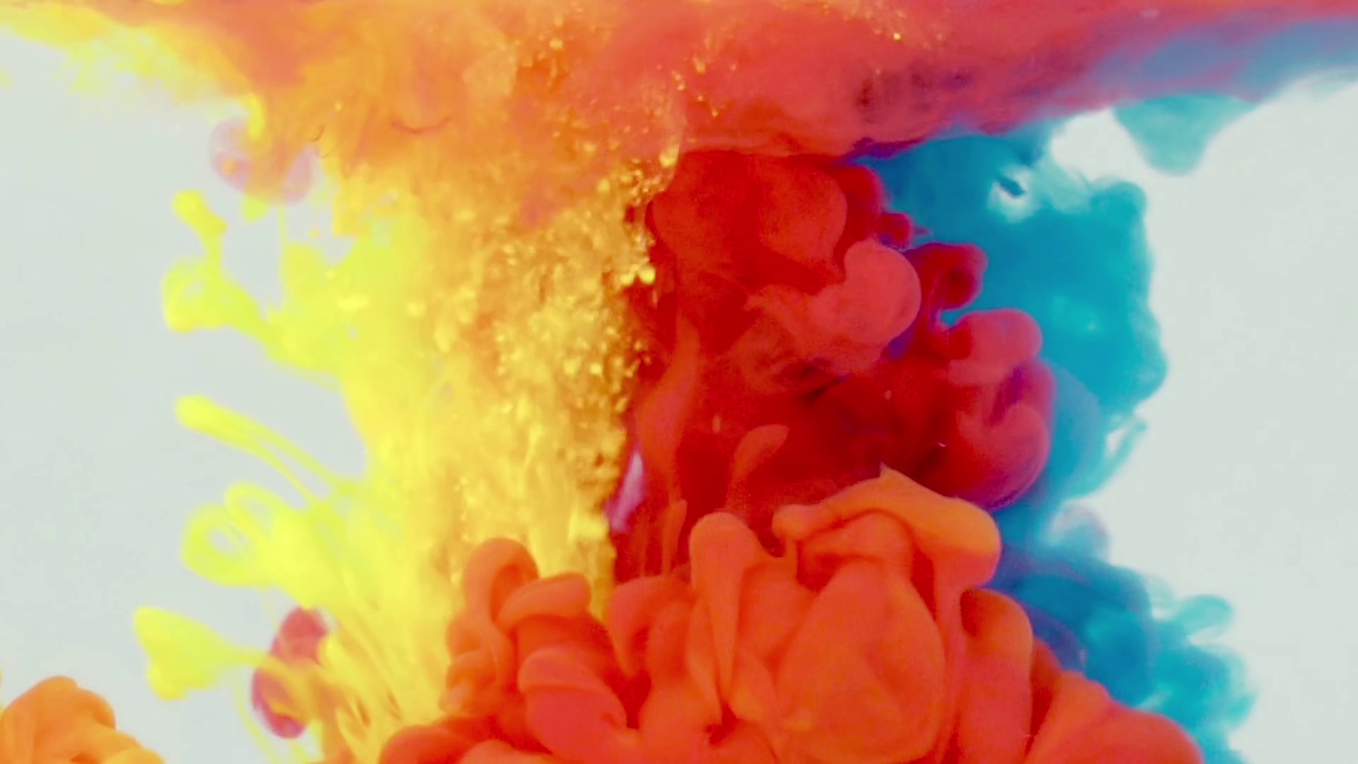 Underwater yellow red Blue Paint Smoke Stock Video Footage - Storyblocks