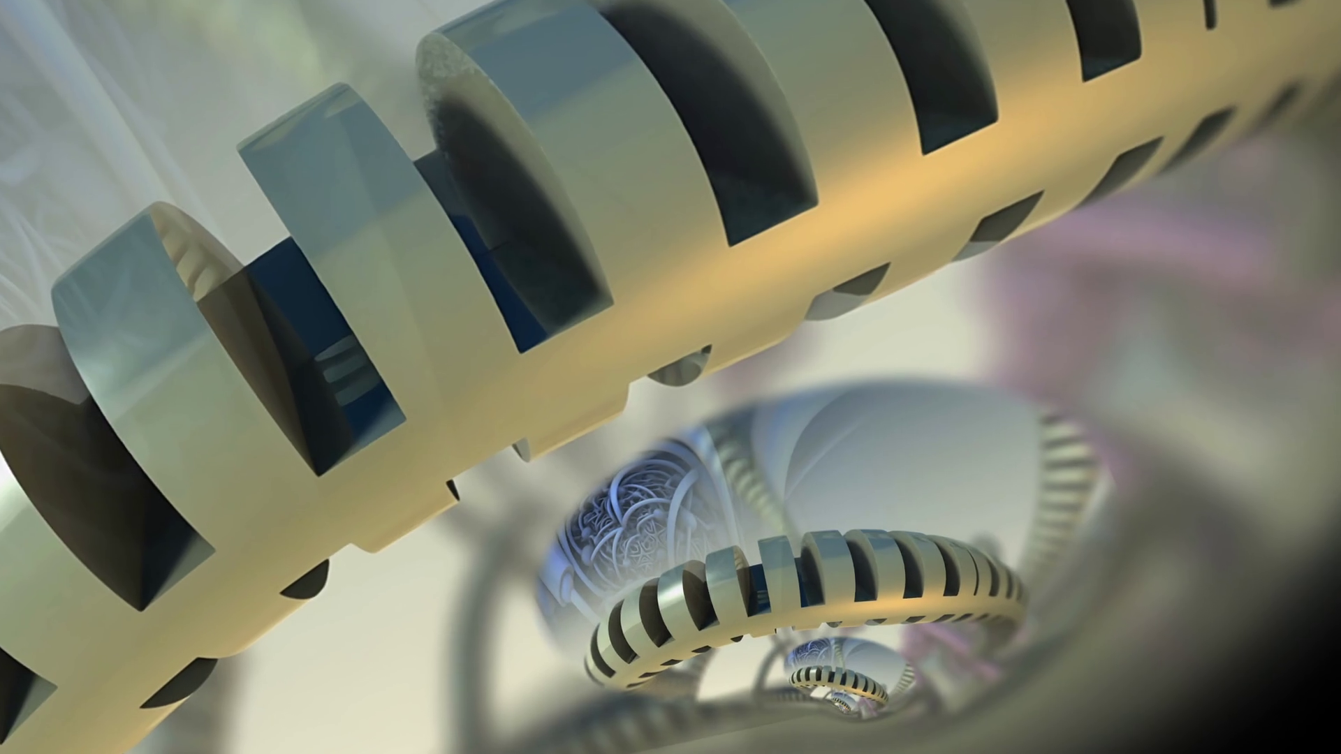 Infinite Zoom Into Abstract Digital cg background Motion Background 00