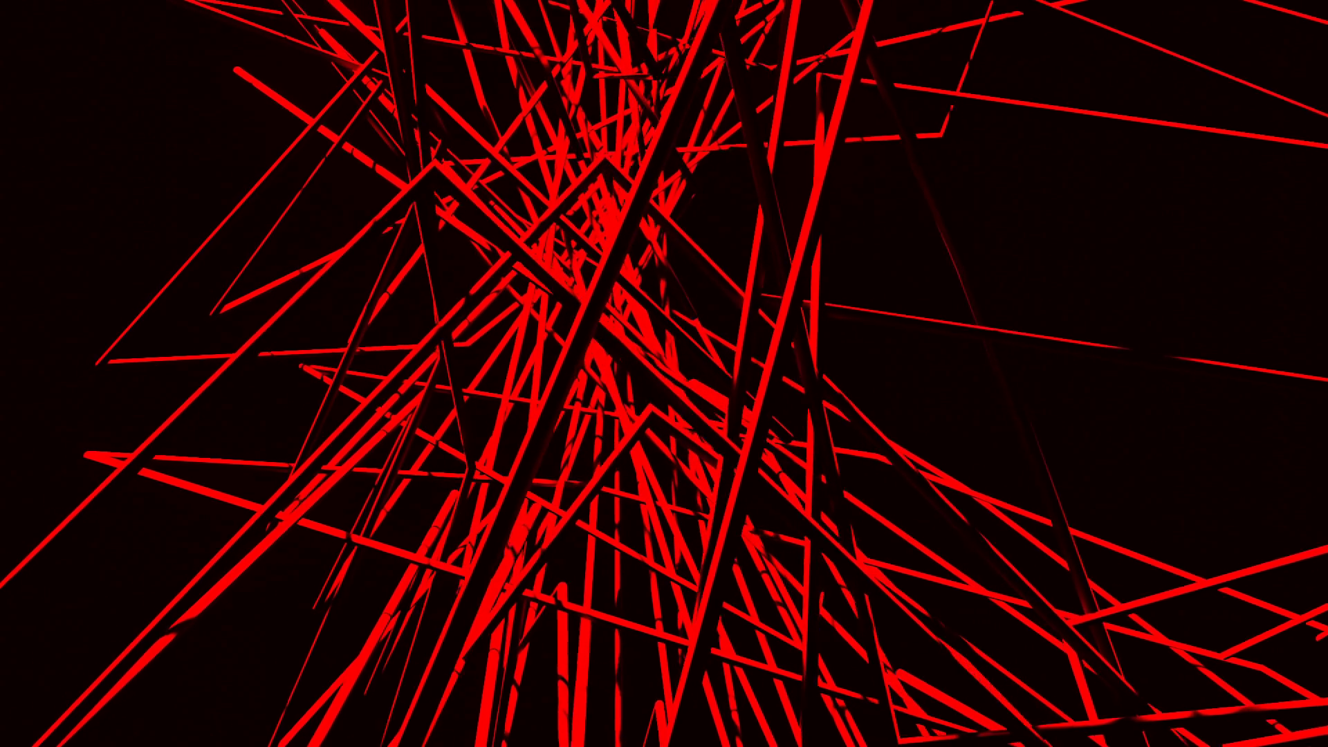 motion graphics with animated red lines on black background Motion