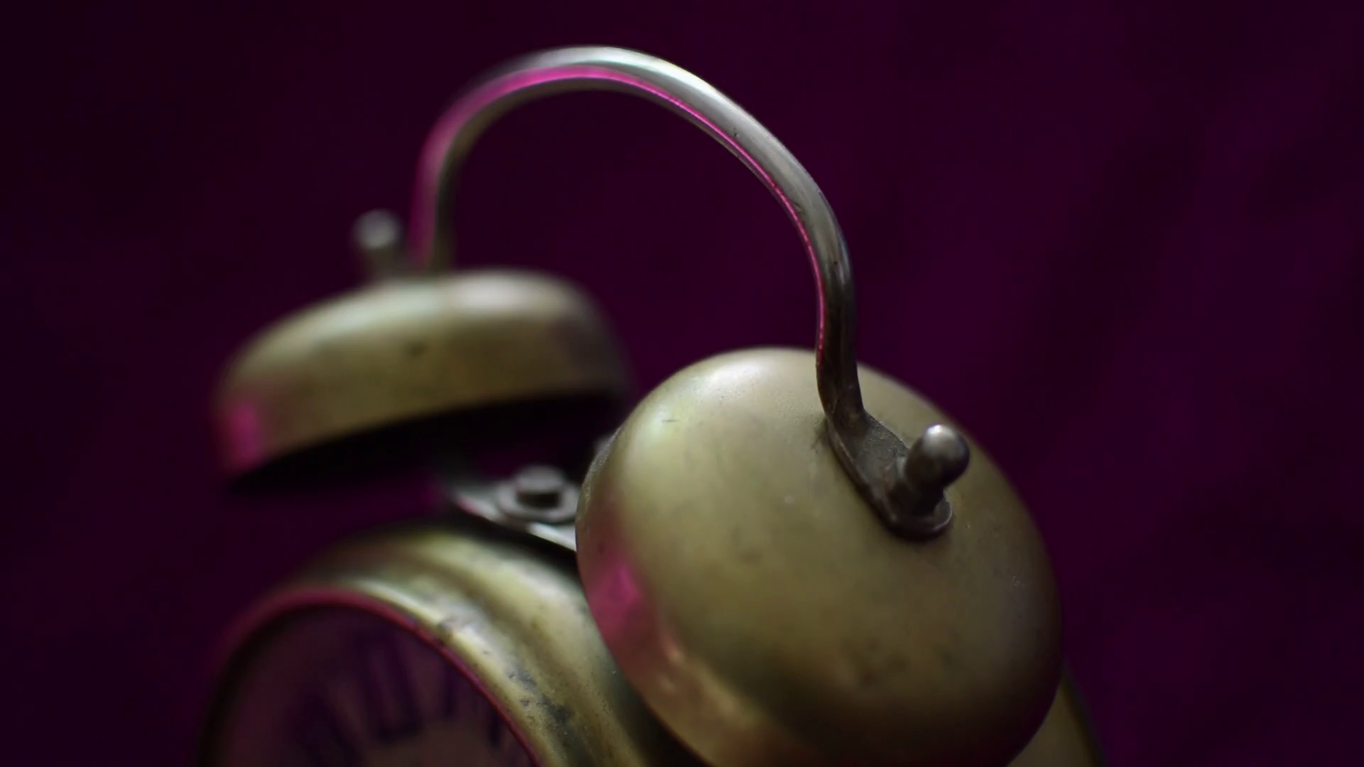 OldFashioned Alarm Clock CloseUp Stock Video Footage 0011 SBV