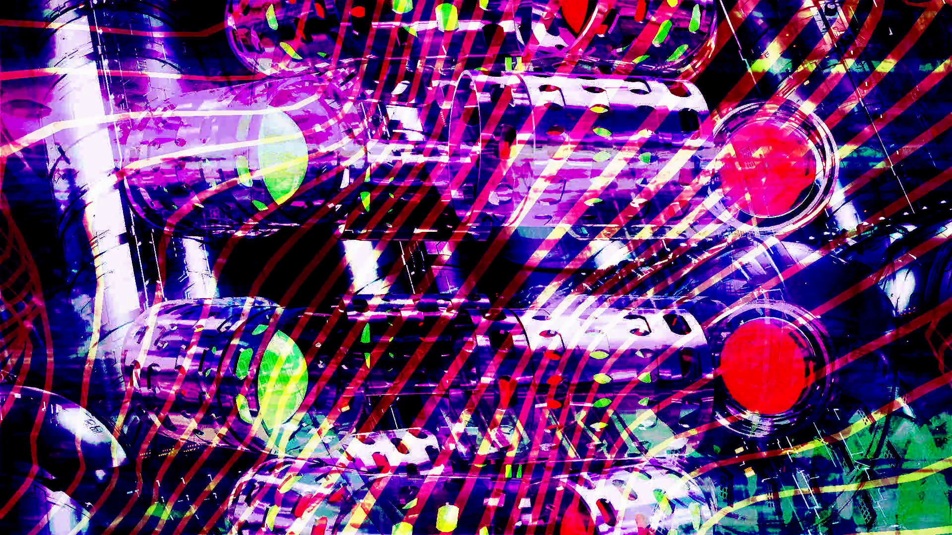 animation - Pulsating neon disco background VJ Loop. Motion Background ...