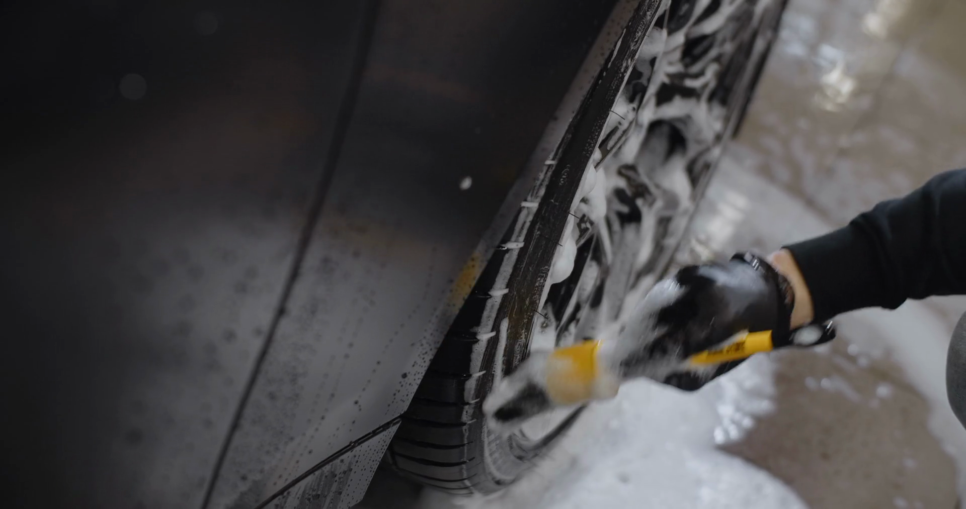 Car Wash Detailing Detailer Washes Car's Stock Footage SBV346868559