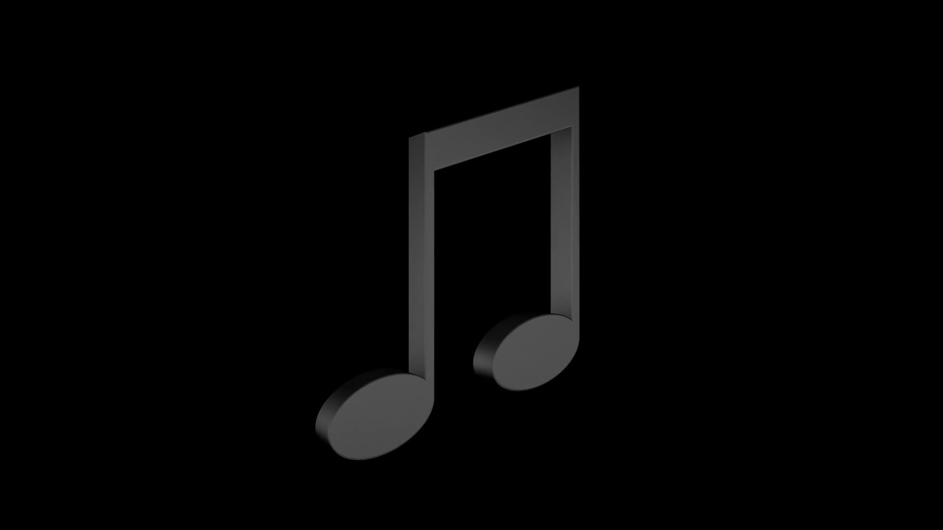 Rotating Isolated Musical Note Animation On Stock Motion Graphics SBV ...