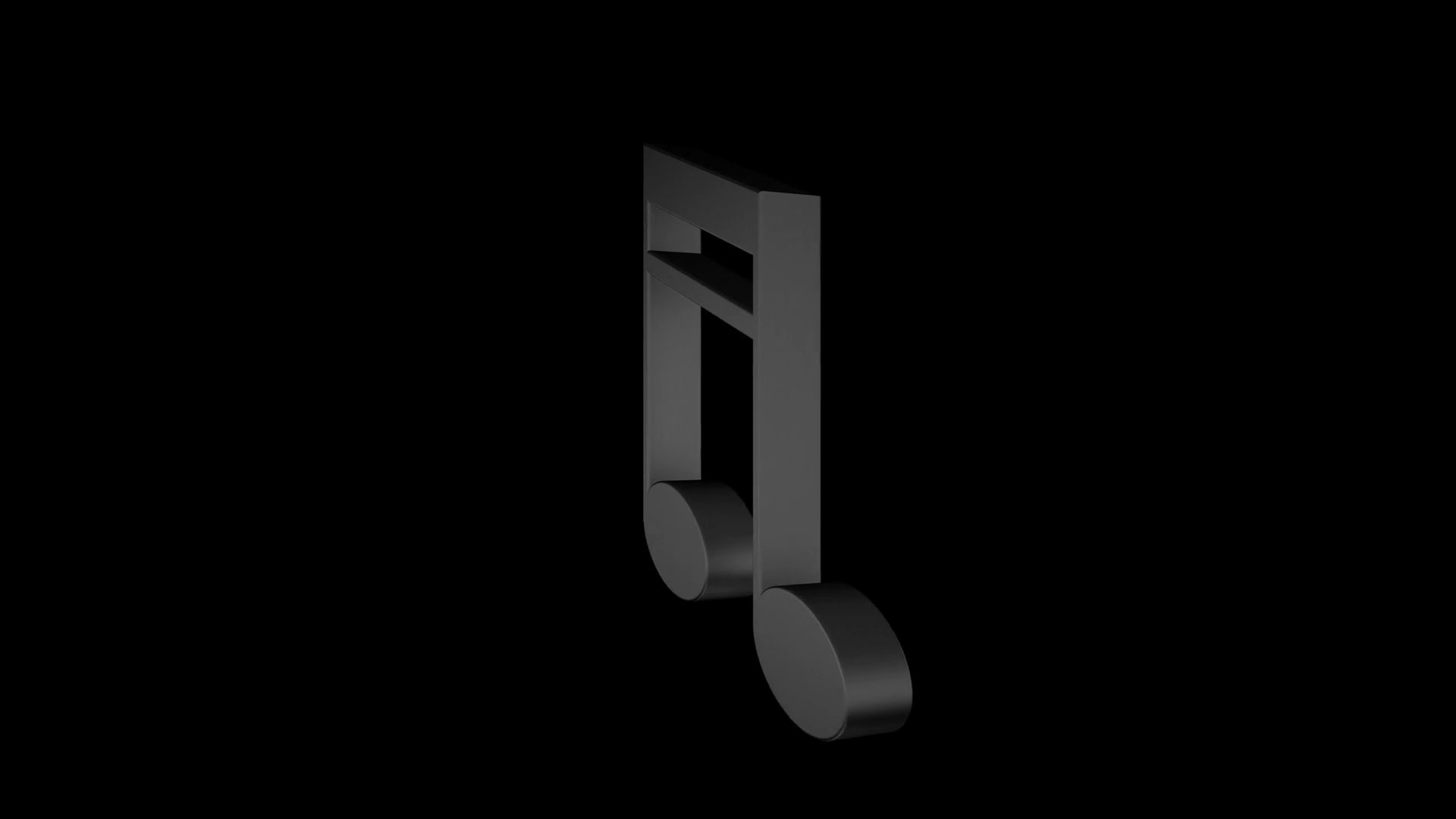 Rotating Isolated Musical Note Animation On Stock Motion Graphics SBV ...
